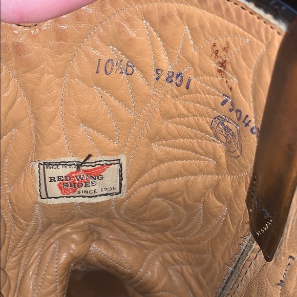 Men’s 10.5 Vintage Red Wing Pecos 9801 boots - Picture 4 of 7